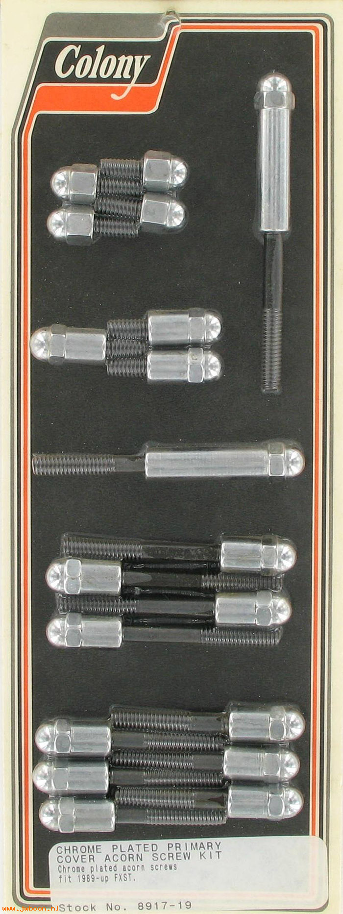 C 8917-19 (): Primary cover screw kit, acorn, in stock - FXST 89-06. FXD 91-05