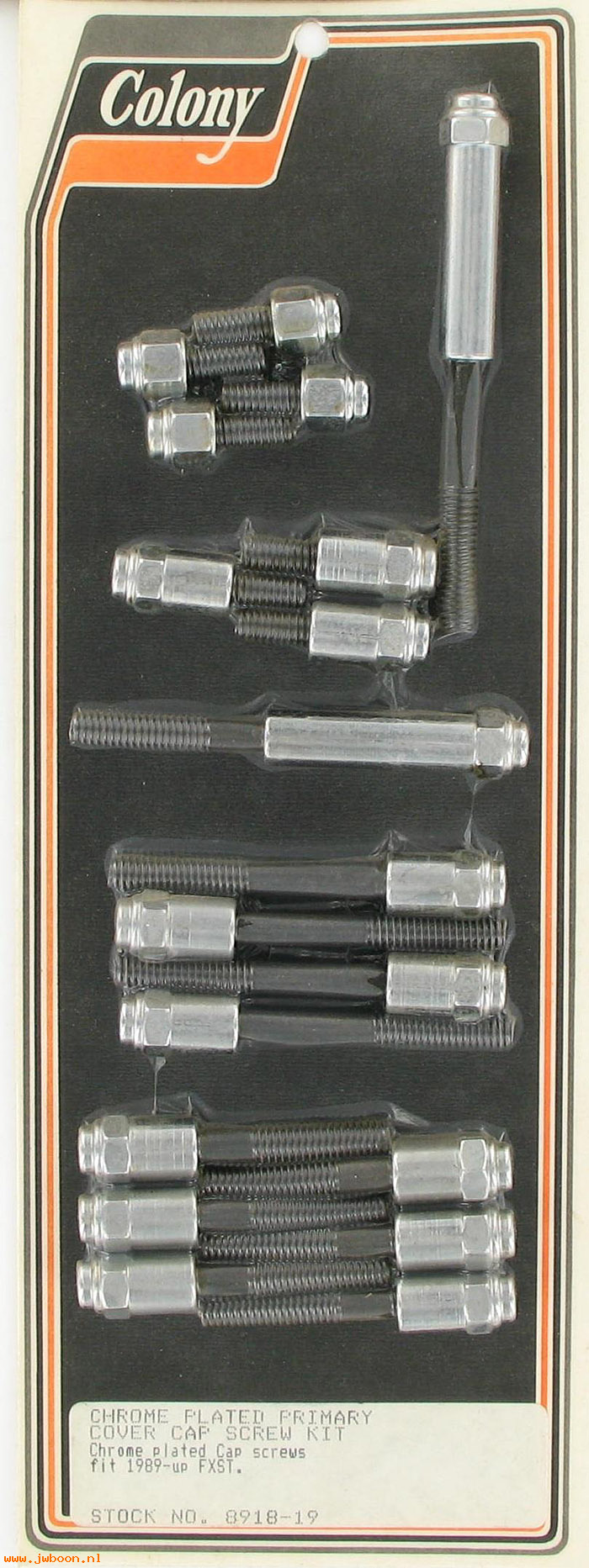 C 8918-19 (): Primary cover screw kit, cap,in stock - FXST '89-'06. FXD '91-'05