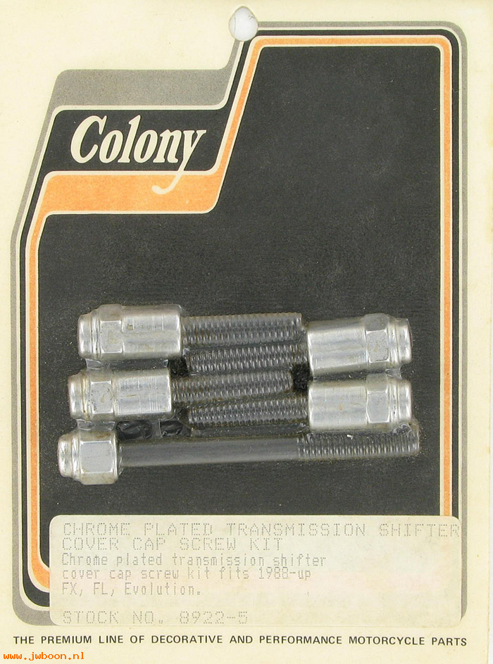C 8922-5 (): Shifter cover screw kit, cap - - FXR,FLT,Softail 88-97, in stock