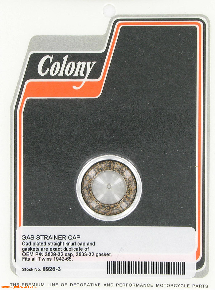 C 8926-3 (62268-32 / 3629-32): Gas strainer cap with corks '32-'65, in stock ready to be shipped