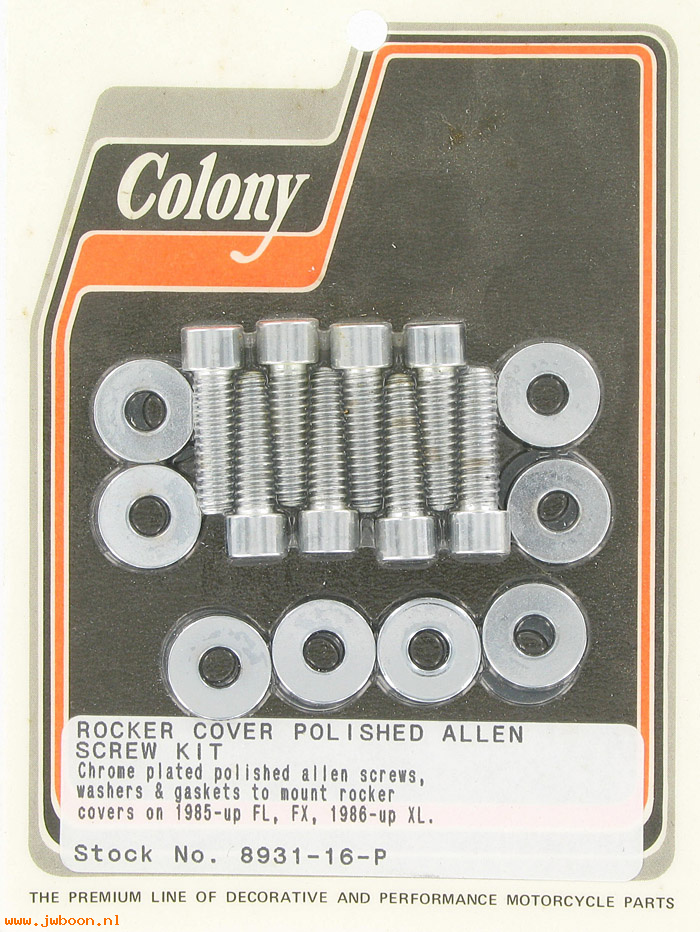 C 8931-16-P (): Rocker cover screw kit, in stock - FL, FX '85-  Sportster XL '86-