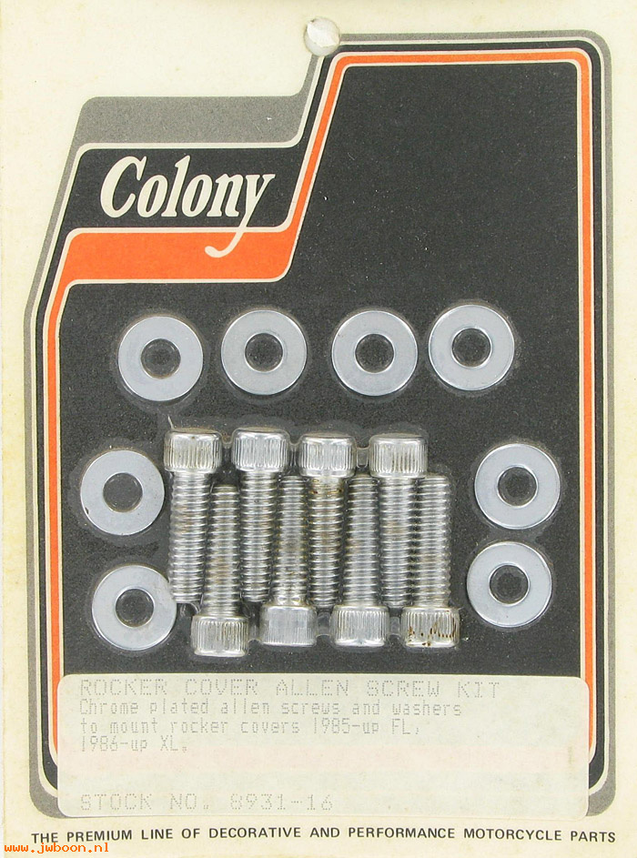 C 8931-16 (     884): Rocker cover screws, Allen, in stock - FL, FX '85-    XL's '86-