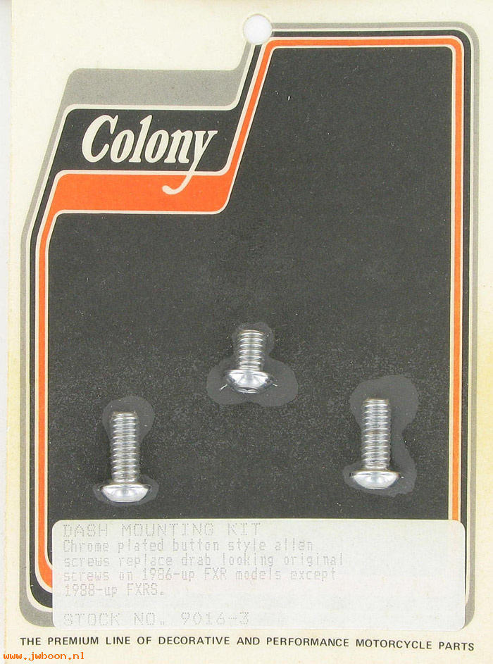 C 9016-3 (): Dash mount kit, button head Allen - FXR '86-up,except '88-up FXRS