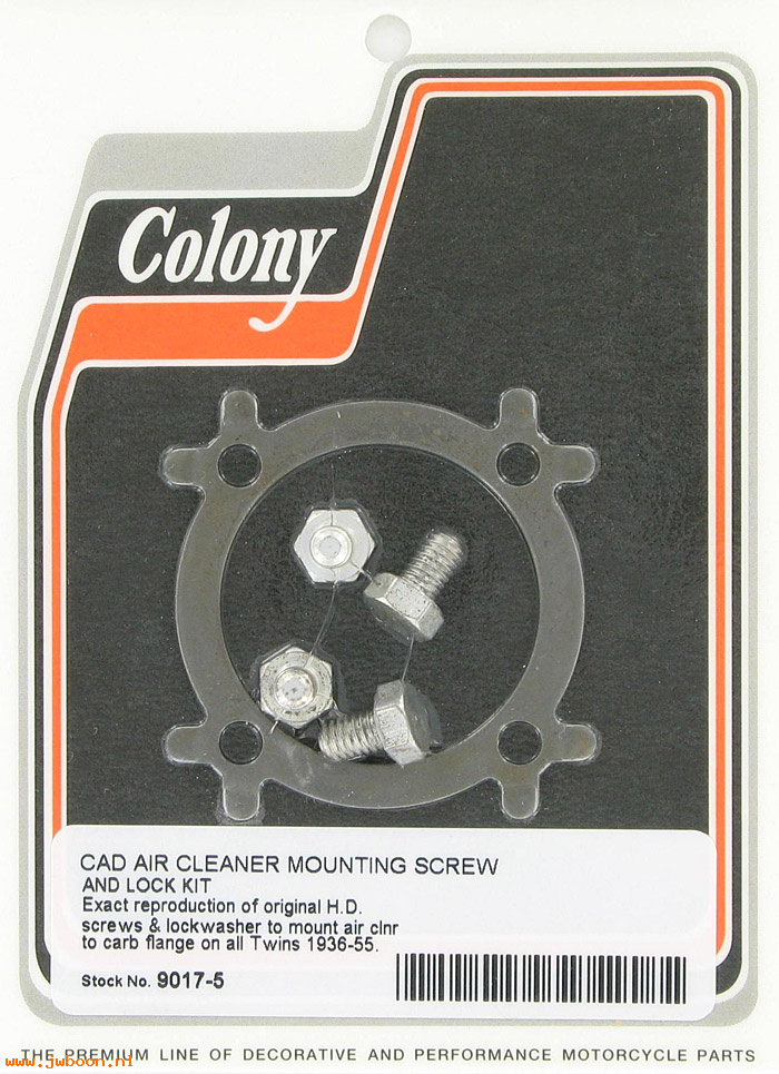 C 9017-5 (29155-36 / 3625): Air cleaner mounting screws and lockwasher - All models '36-'55