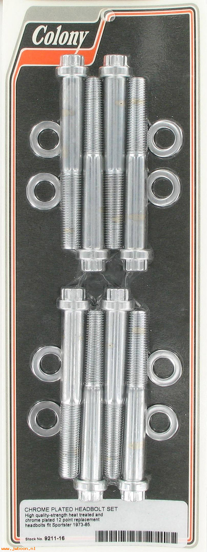 C 9211-16 (    4709): Headbolt kit, 12-point - Ironhead XL late'73-'85. XLCR, in stock