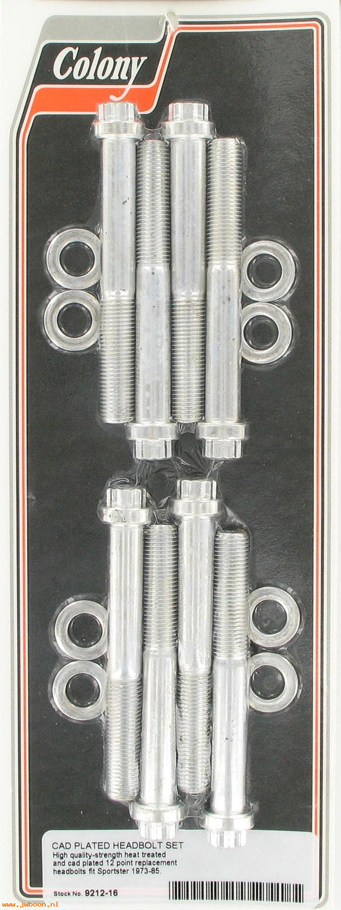 C 9212-16 (    4709): Headbolt kit, 12-point - Ironhead XL late'73-'85. XLCR, in stock