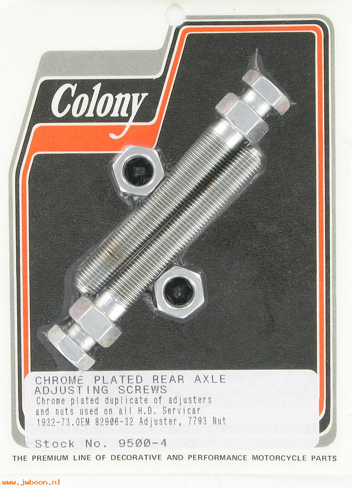 C 9500-4 (82906-32 / 2827-32): Rear axle adjusting screws (2) - 750cc Servi-car '32-'73,in stock
