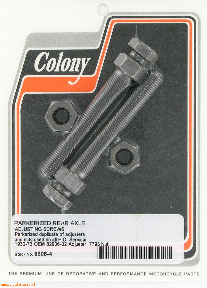 C 9506-4 (82906-32 / 2827-32): Rear axle adjusting screws (2) - 750cc Servi-car '32-'73,in stock