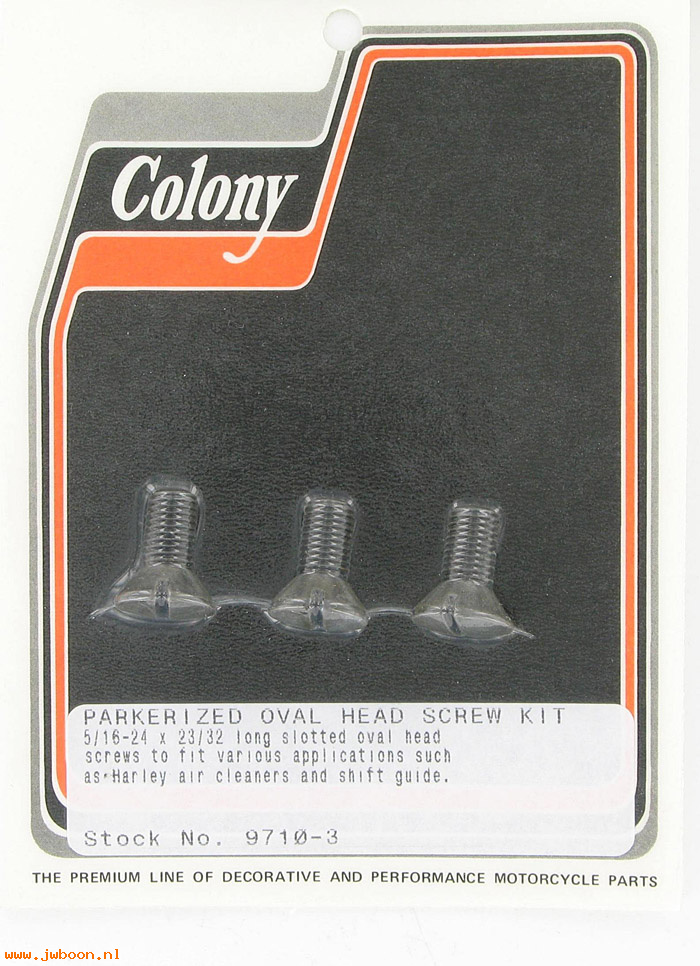C 9710-3 (33822-36 / 2210-36): Oval head screw kit (air cleaner / shifter guide),3 pcs. in stock