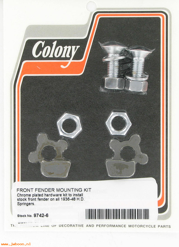 C 9742-6 (    2404 / 3749-30): Front fender mounting kit - Springer forks 36-57 Colony in stock