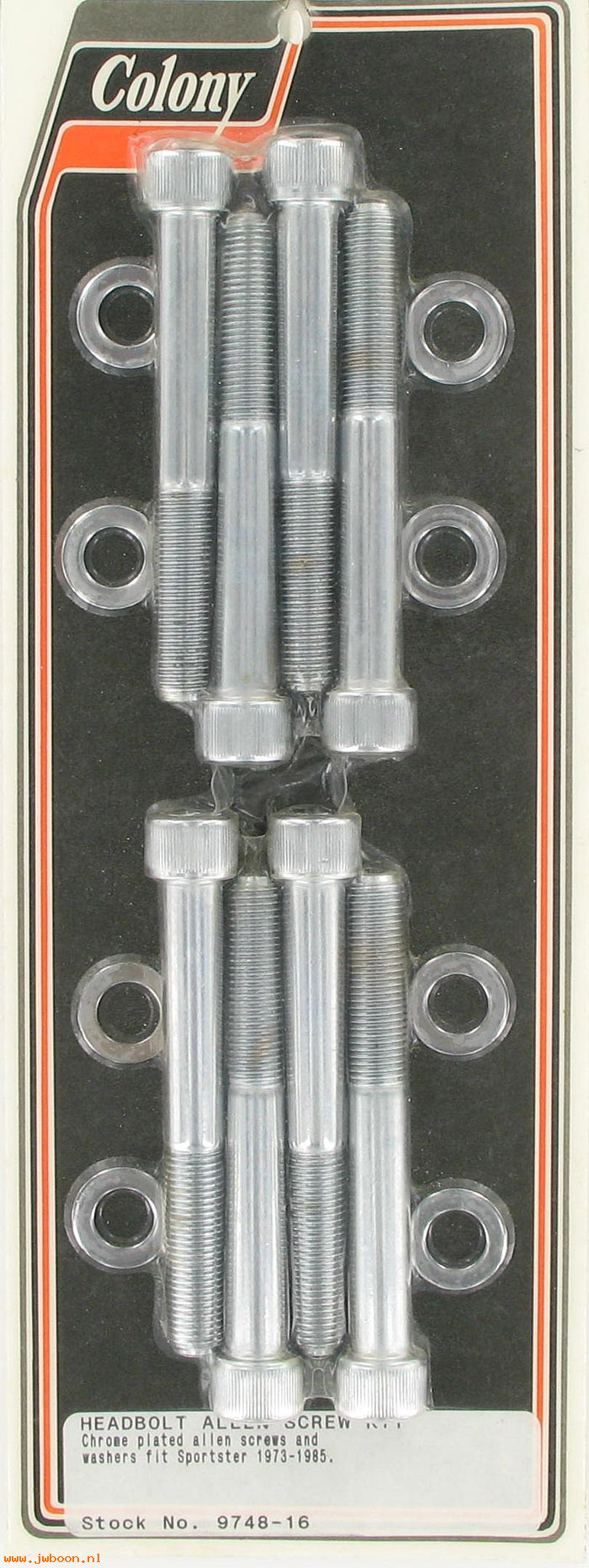 C 9748-16 (): Headbolt kit, Allen - Ironhead Sportster XL's '73-'85, in stock