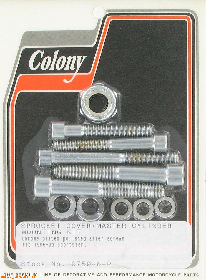 C 9750-6-P (): Sprocket cover/master cyl. kit,polished Allen - XL 86-03 in stock