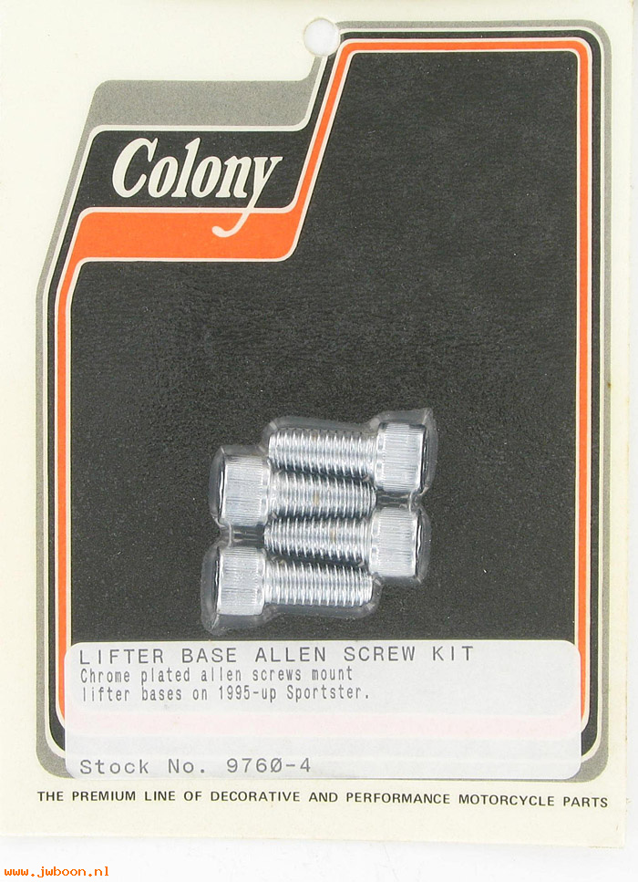 C 9760-4 (    3228): Lifter base screw kit, Allen - Sportster XL 95-03,in stock Colony
