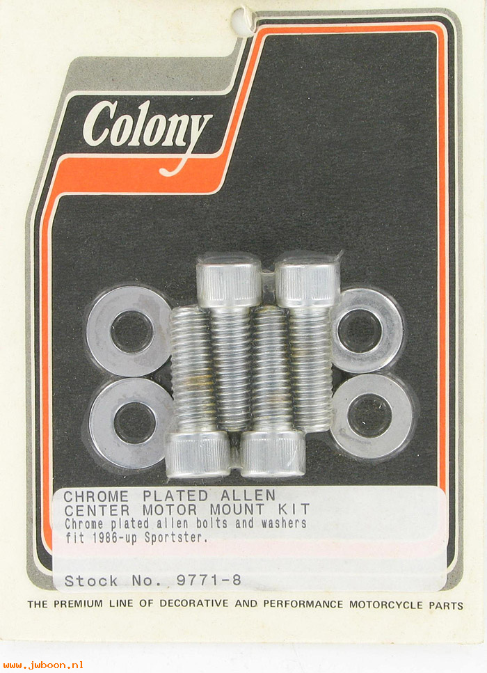 C 9771-8 (): Center motor mount kit, Allen - Sportster XL's '86-'03, in stock