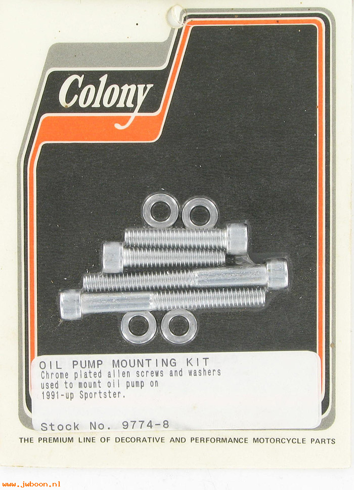 C 9774-8 (): Oil pump mounting kit, Allen - Sportster, XL's '91-'03, in stock
