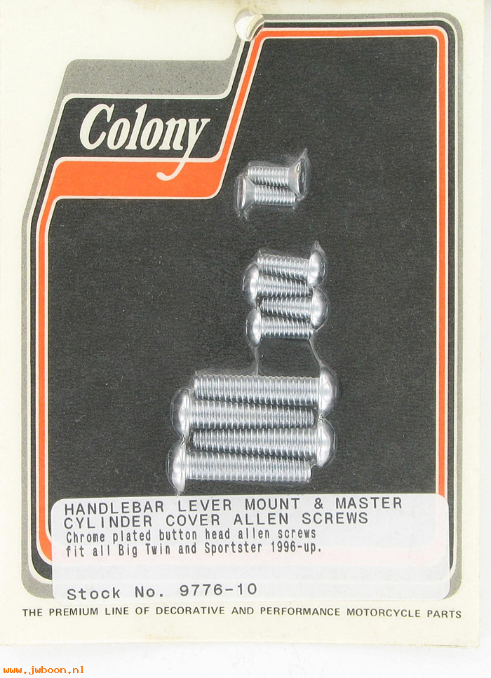 C 9776-10 (): Handlebar lever/master cylinder kit, Allen - Big Twins, Sportster