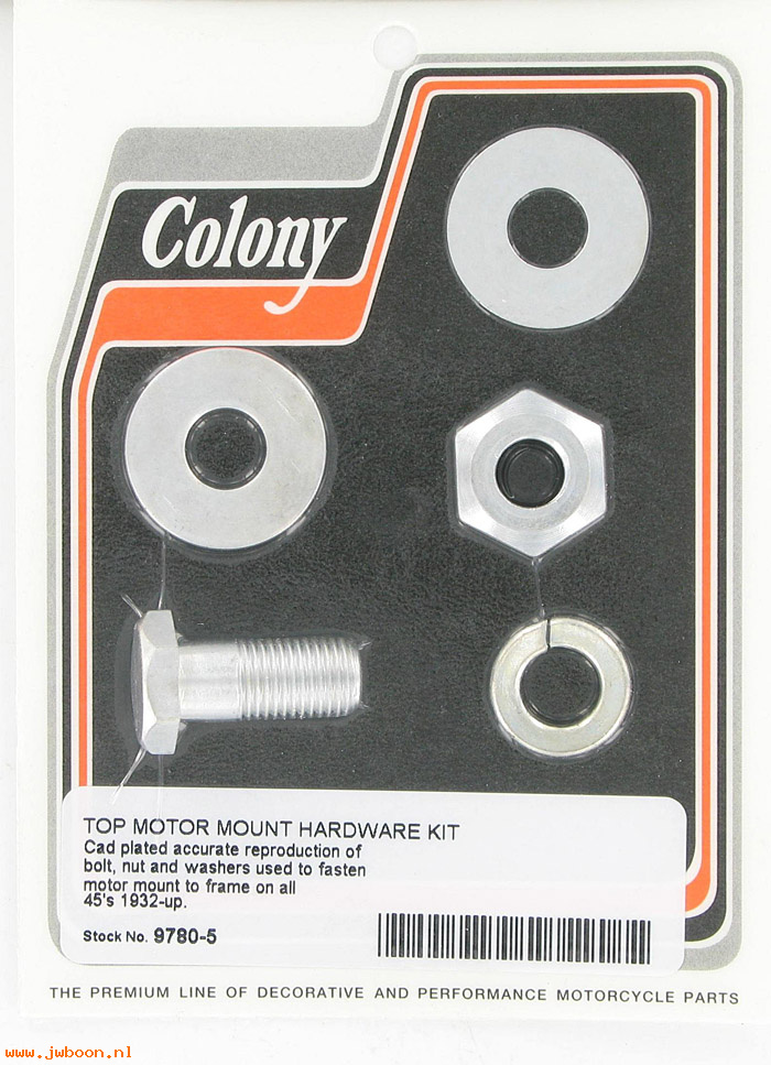 C 9780-5 (    4620 / 7859): Top motor mount kit - Flathead VL, 750cc '30-'73, in stock Colony