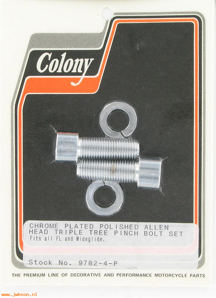 C 9782-4-P (): Triple Tree pinch bolts, polished Allen - FL's, in stock Colony