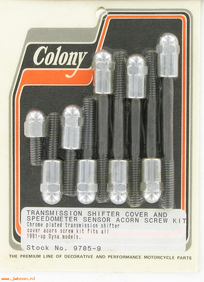 C 9785-9 (): Transmission shifter cover screws, acorn - FXD, Dyna '91-'05