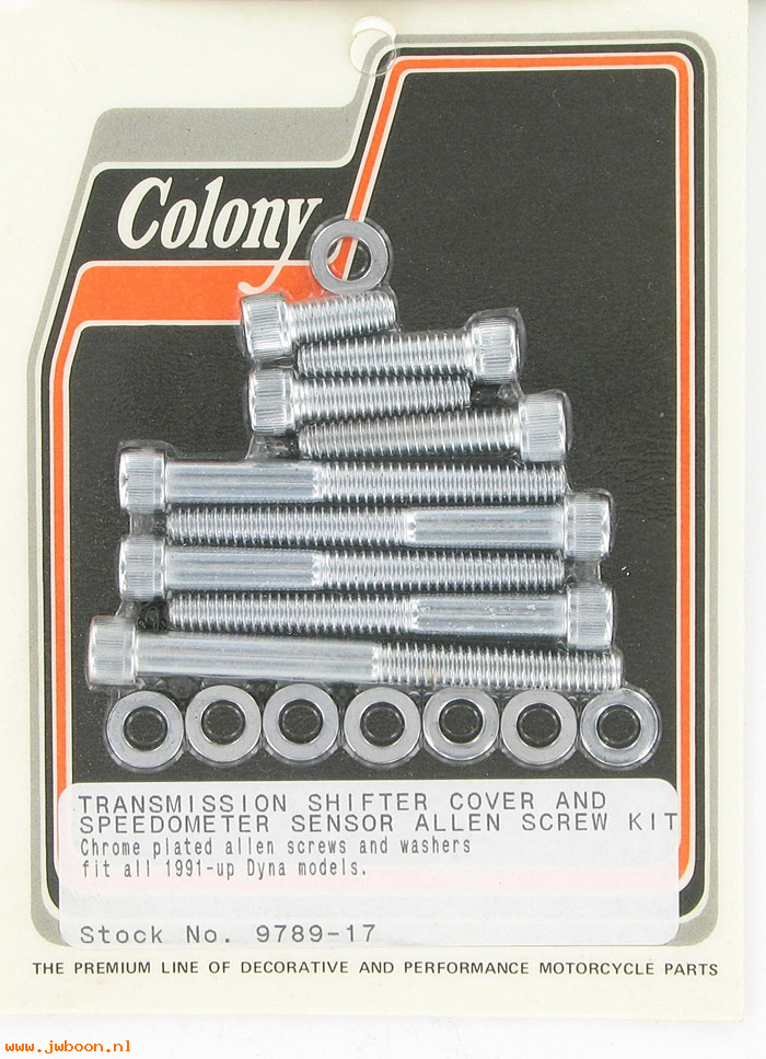 C 9789-17 (): Transmission shifter cover screws, acorn - FXD, Dyna '91-'05