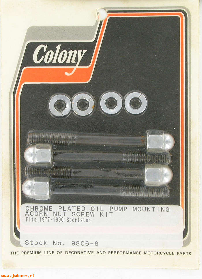 C 9806-8 (): Oil pump mounting kit, acorn - XL's '77-'90