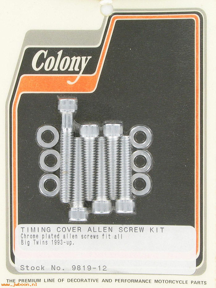 C 9819-12 (): Timing cover screw kit, Allen - Evo 1340cc 93-99, in stock Colony