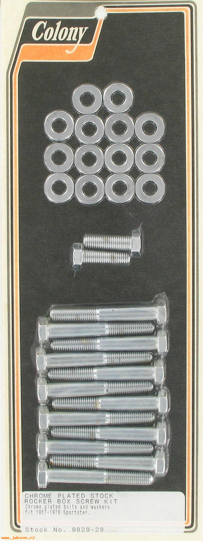 C 9829-28 (    4710): Rocker box screw kit, stock - Ironhead Sporty XL's 57-76,in stock