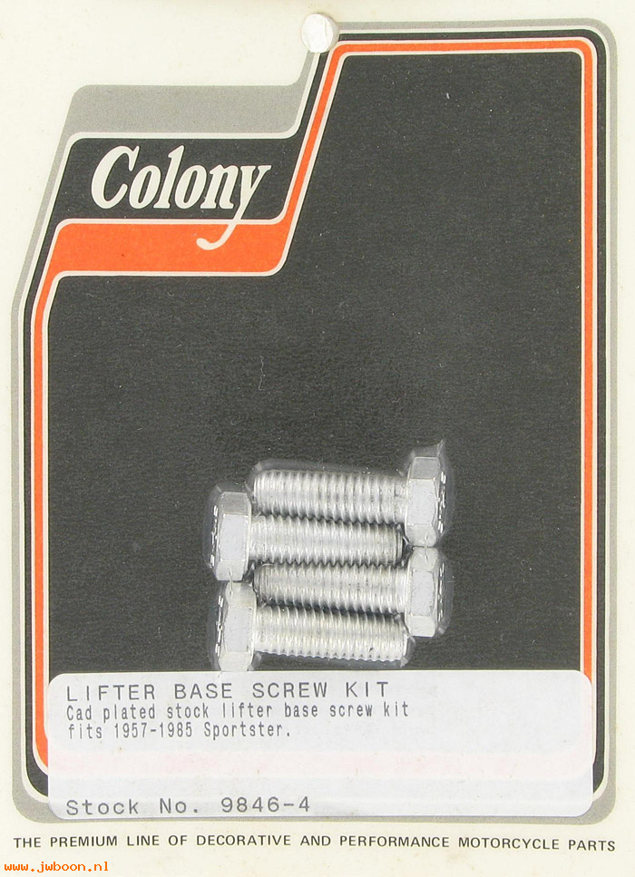 C 9846-4 (    4017): Lifter base screw kit, stock - Ironhead Sporty XL 57-85, in stock
