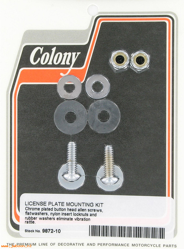 C 9872-10 (): License plate mounting kit, custom - Big Twins, in stock Colony