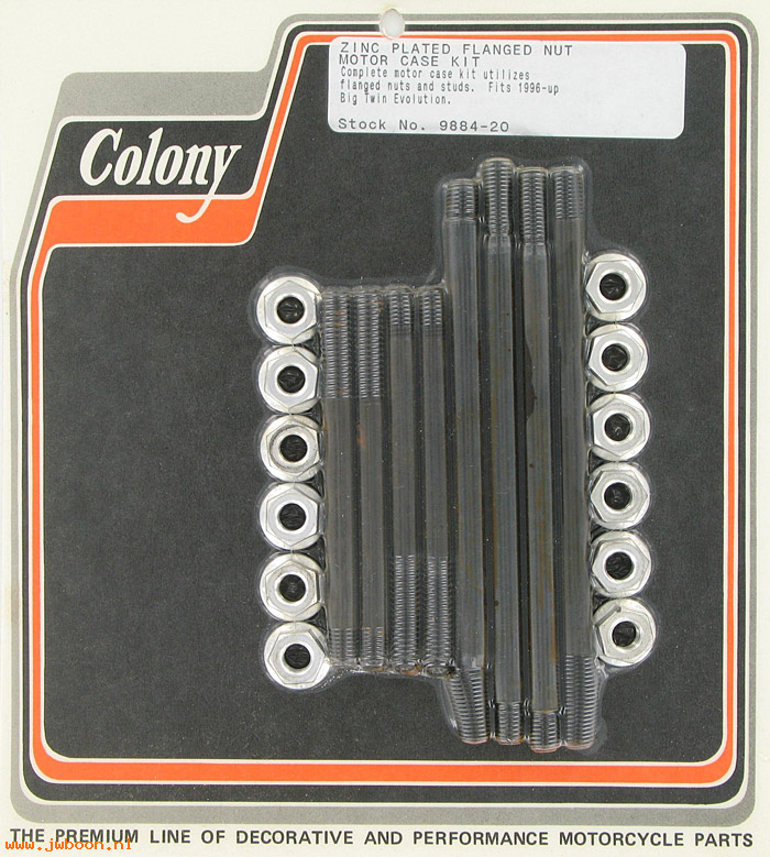 C 9884-20 (): Motor case kit with flanged nuts - Evo 1340cc '96-up, in stock