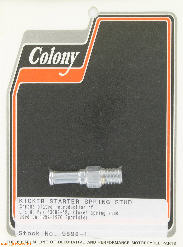 C 9898-1 (33088-52): Kick starter spring stud - K, KH, Ironhead XL '52-'70, in stock