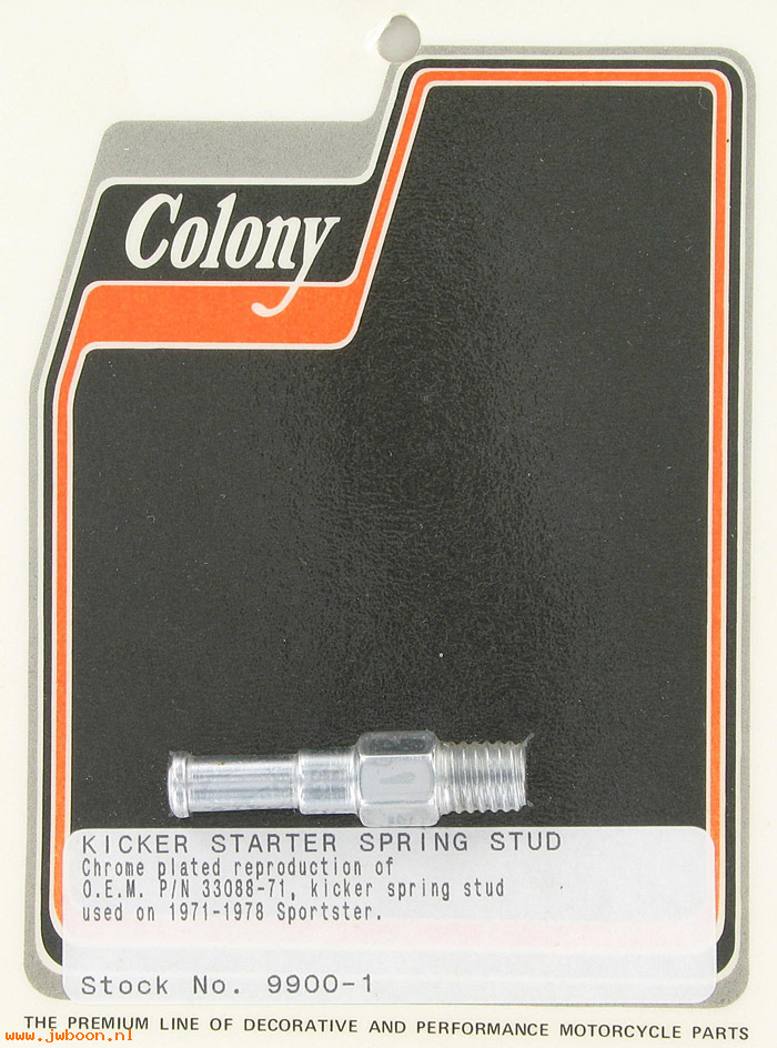 C 9900-1 (33088-71): Kick starter spring stud - Ironhead XLCH '71-early'79, in stock