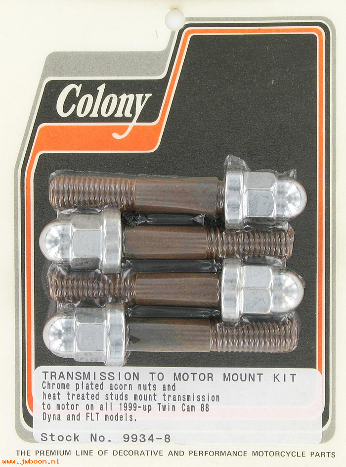 C 9934-8 (): Transmission to motor mount kit, acorn - FLT 99-06.FXST 00-06