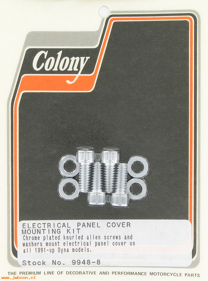 C 9948-8 (): Panel cover mounting kit, knurled Allen in stock - FXD, Dyna '91-