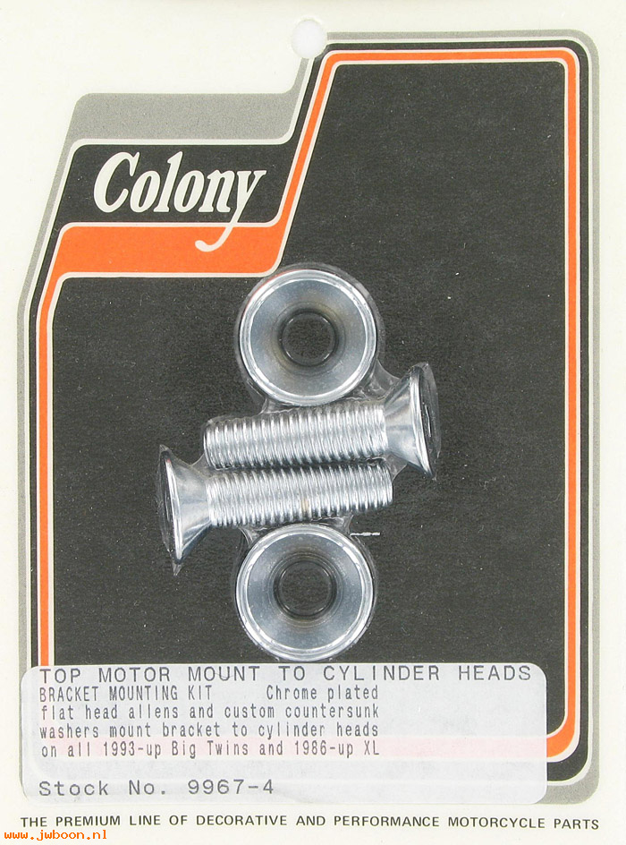 C 9967-4 (): Top motor mounting bolts, custom style - Big Twins '93-   XL '86-