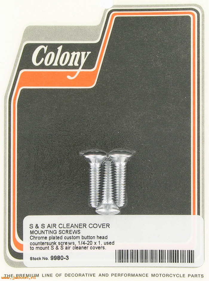 C 9980-3 (): S & S air cleaner screws, button head Colony, in stock