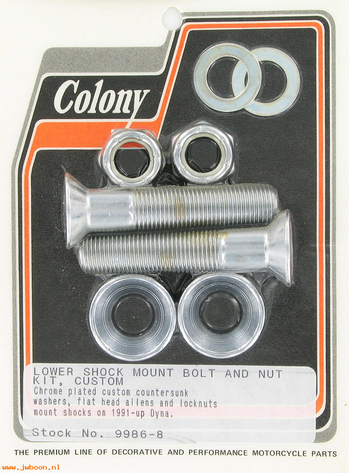C 9986-8 (): Lower shock mounting kit, custom, in stock Colony - FXD's '91-