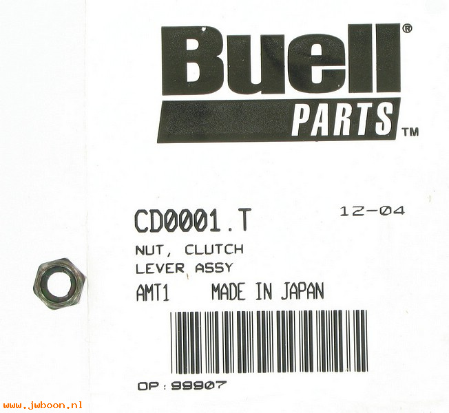   CD0001.T (CD0001.T): Nut, clutch lever assy. - NOS - Buell XB, Blast