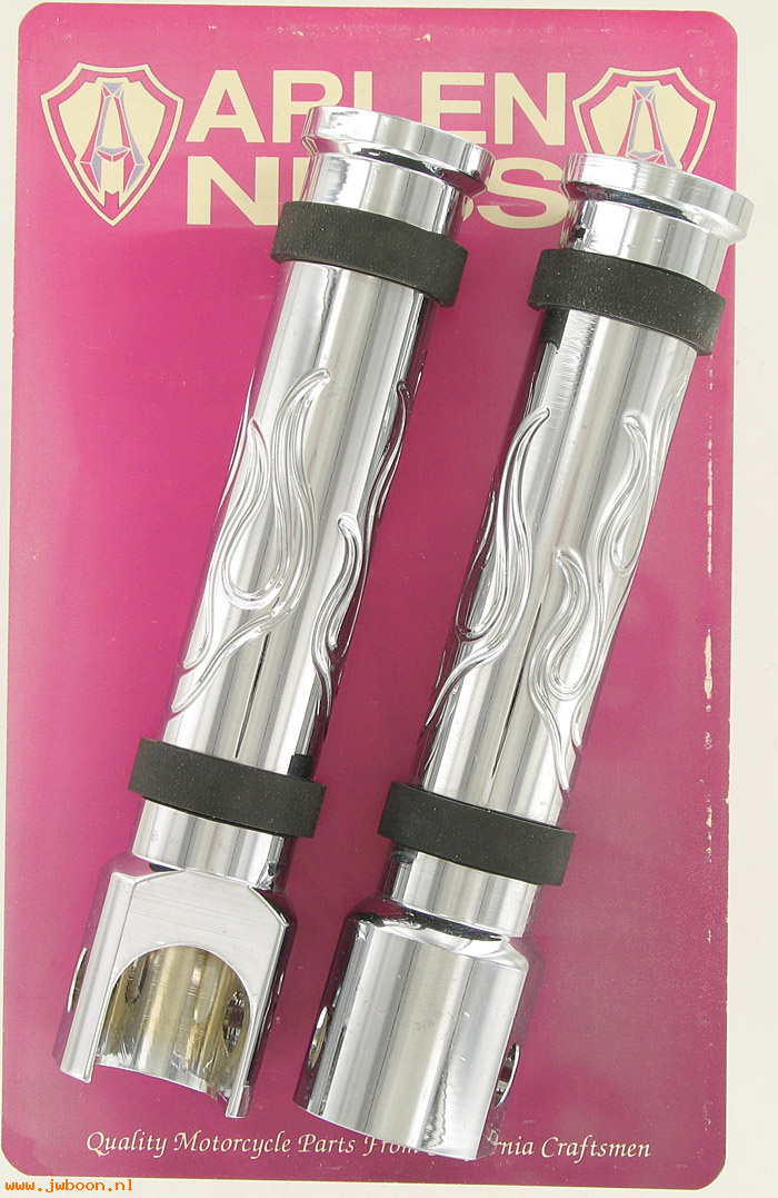 D 06-461 (): Arlen Ness flamed female foot pegs / foot rests