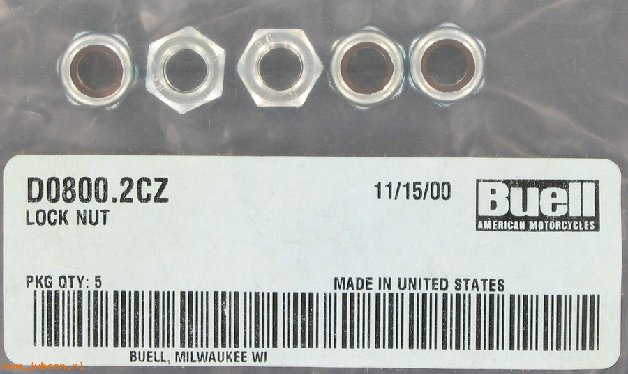   D0800.2CZ (    7749Y): Lock nut - NOS