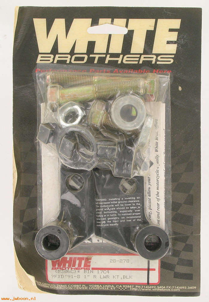 D 28-278 (28-278): White Brothers Dyna lowering kit, in stock