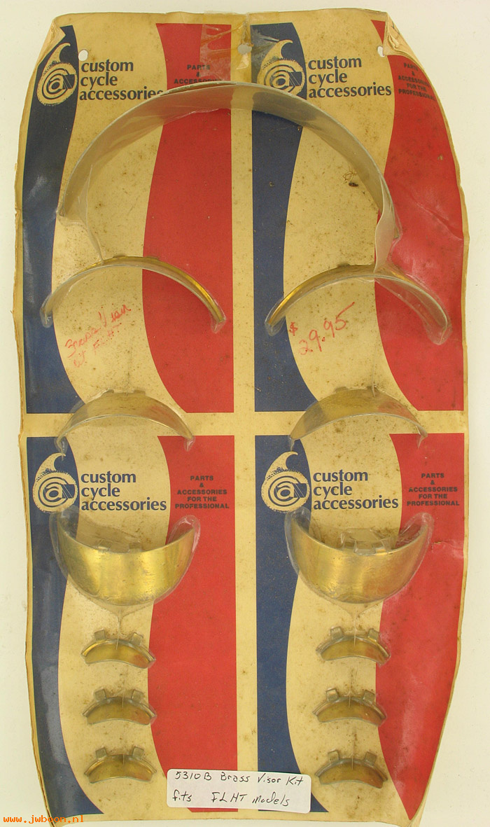 D 5310B (): Brass visor kit for Electra Glide FLHT models, in stock