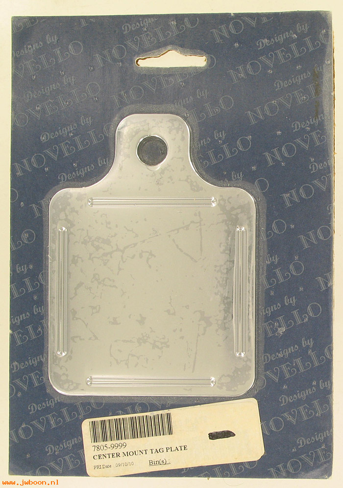 D 7805-9999 (): Novello design center mount tag plate