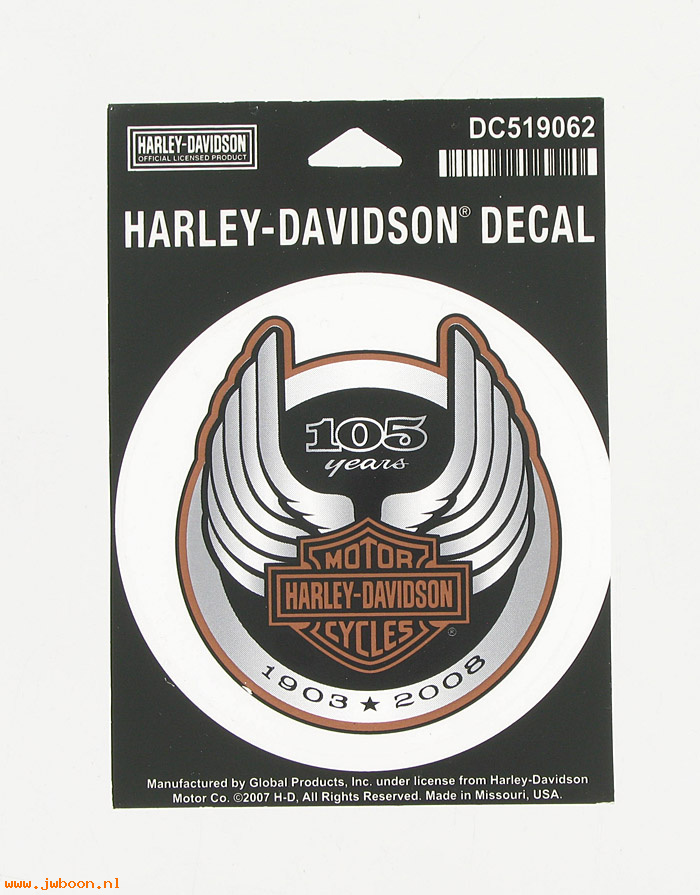  DC519062 (): Decal - 105th anniversary