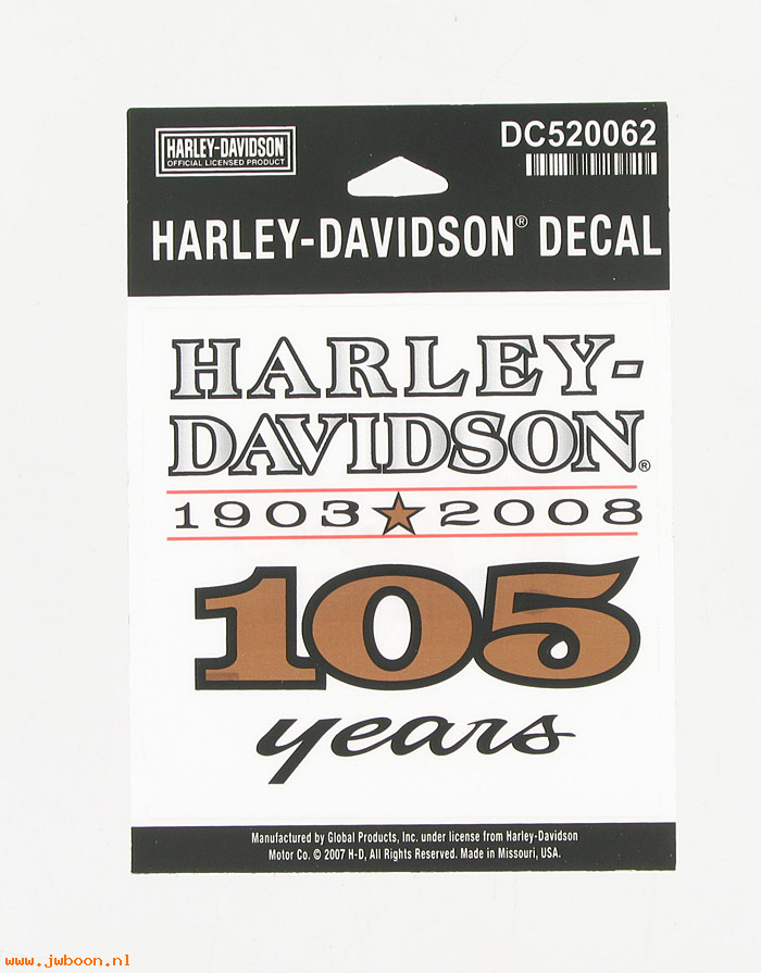  DC520062 (): Decal - 105th anniversary