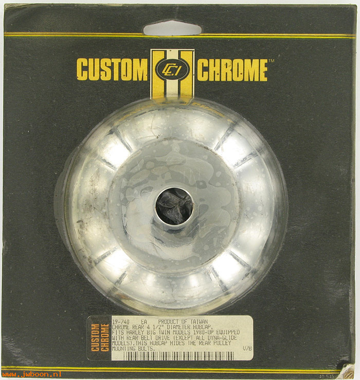 D CC19-740 (): Custom Chrome hubcap 4-1/2" diameter
