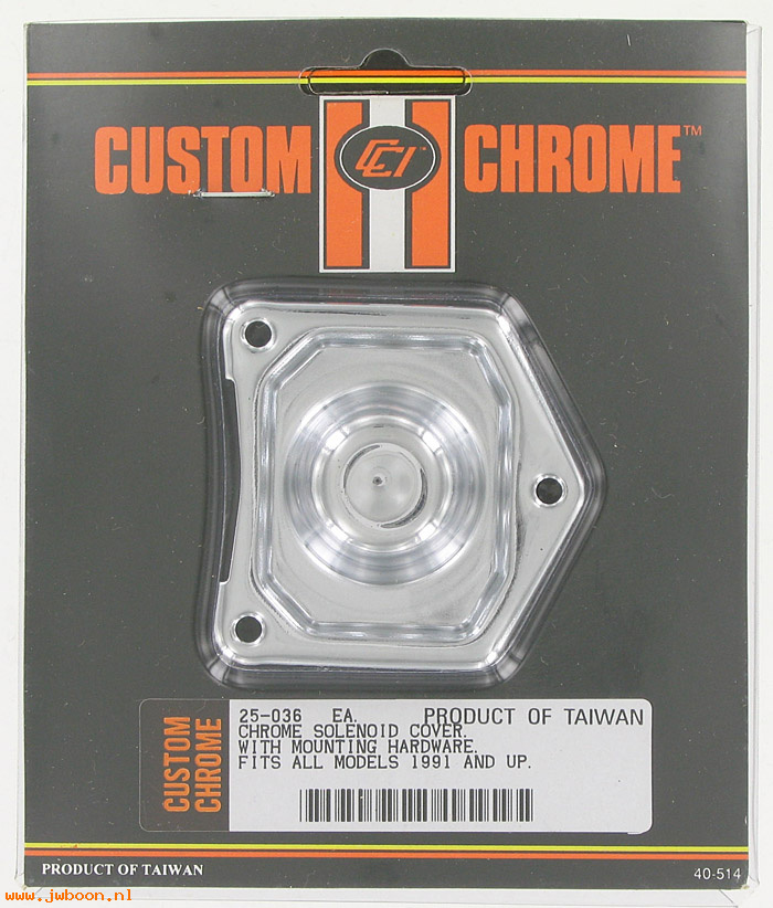D CC25-036 (31688-90): Custom Chrome solenoid cover