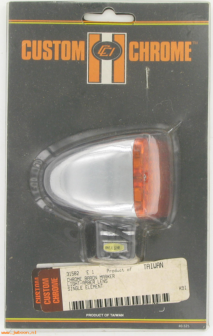D CC31-582 (): Custom Chrome "Baron" marker light amber