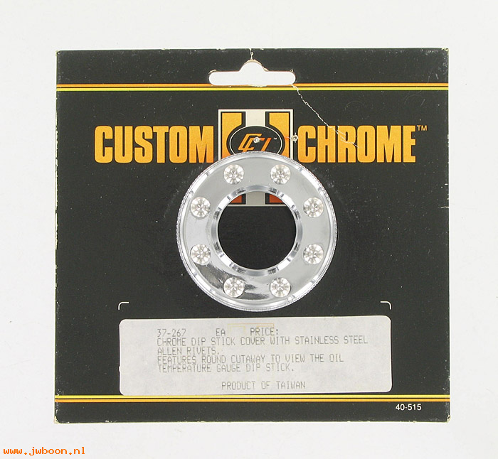 D CC37-267 (): Custom Chrome knurled dip stock cover