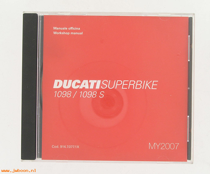 D CDD03 (): Ducati CD workshop manual Superbike 1098 / 1098S, MY 2007